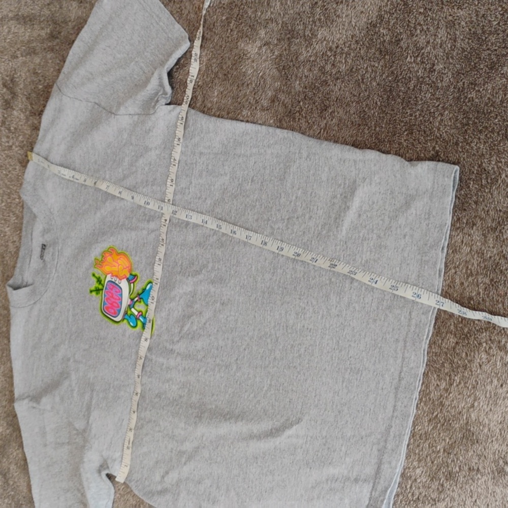 Obey Flame Finger Tee Heather Gray - Picture 5 of 6